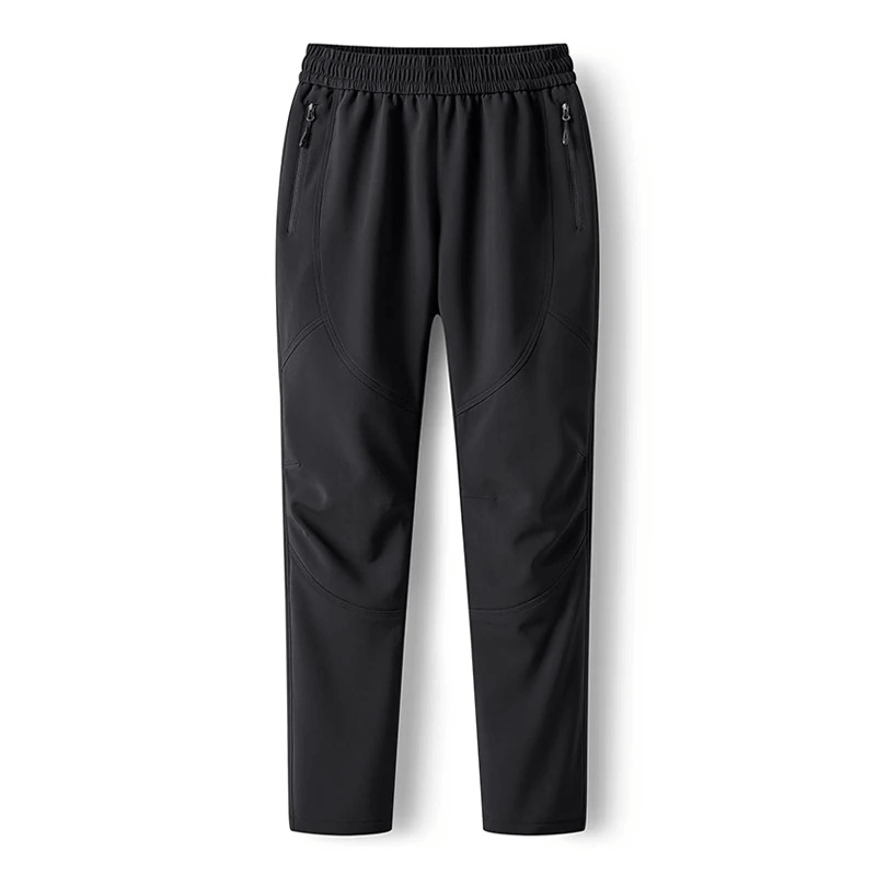 Elastic waist outdoor pants for trekking and skiing SF2007, polyester spandex blend with thermal insulation and waterproofing.